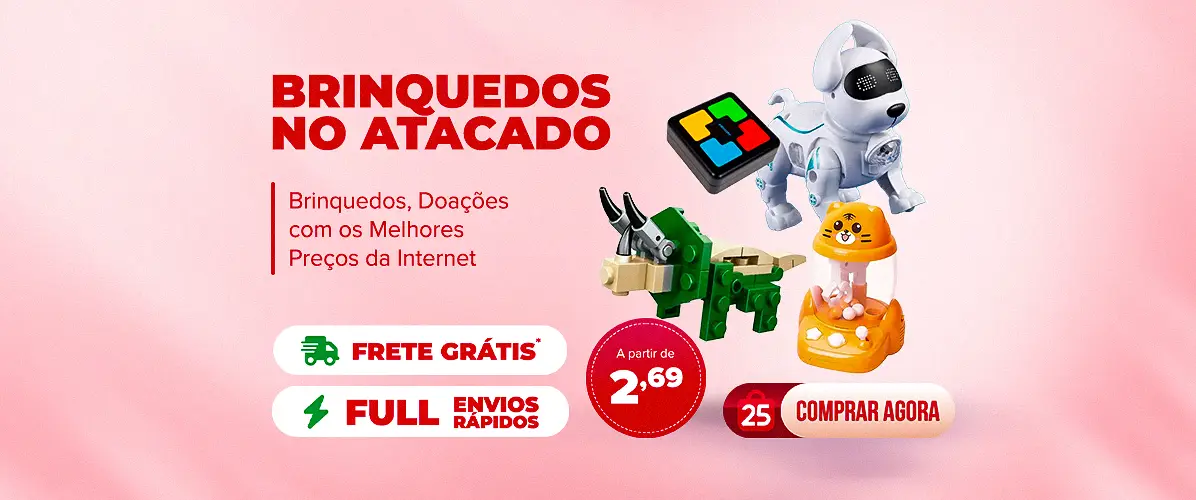 Brinquedos Baratinhos no Atacado a partir de R$ 2,99