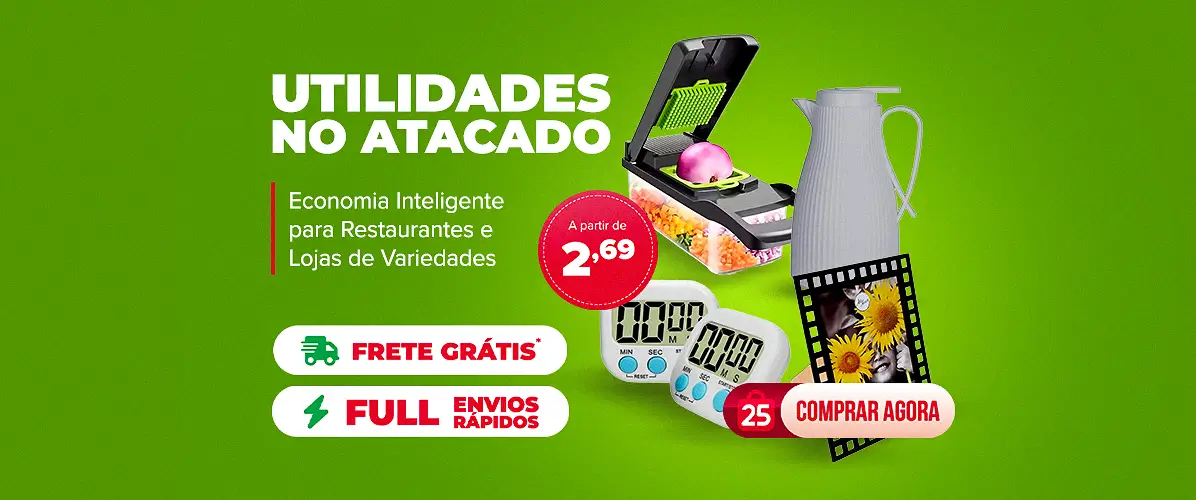 Utilidades no Atacado Economia Inteligente para Restaurantes e Lojas de Variedades
