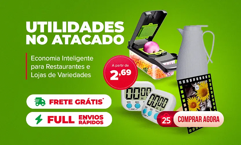 Utilidades no Atacado Economia Inteligente para Restaurantes e Lojas de Variedades