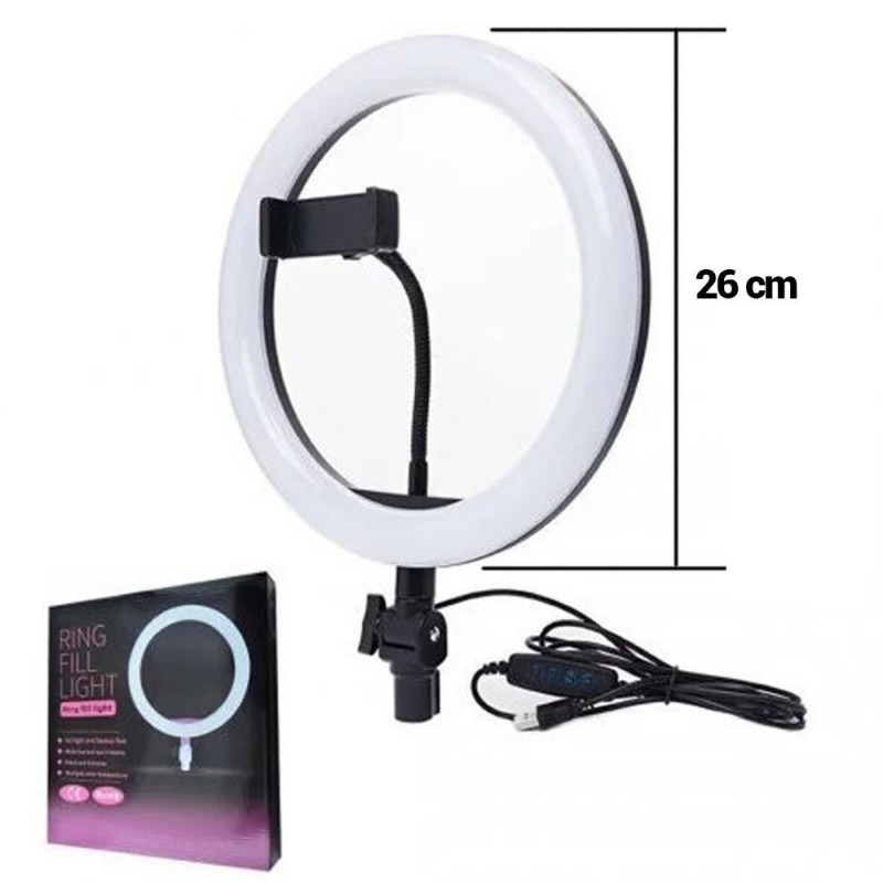 Ring Light 23 Polegadas Ring Light Iluminador 10 Polegadas 26 CM Tripé Suporte | 25 de Março ...