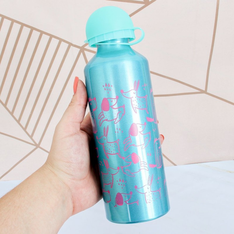 Garrafa Squeeze De Alumínio 500 Ml C/ Tampa E Bico Wellmix
