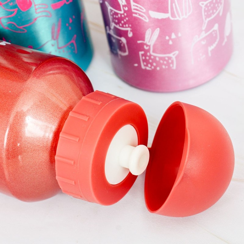 Garrafa Squeeze De Alumínio 500 Ml C/ Tampa E Bico Wellmix