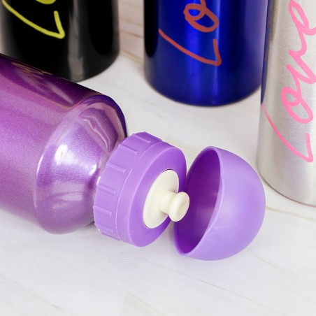 Garrafa Squeeze Love Alumínio 500 Ml C/ Tampa E Bico Wellmix