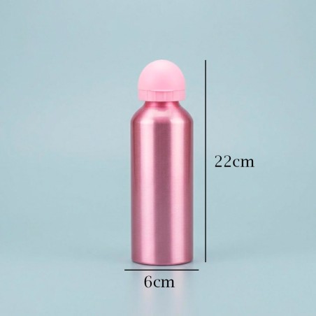 Garrafa Squeeze 500ml Em Alumínio Com Tampa E Bico