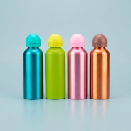 Garrafa Squeeze 500ml Em Alumínio Com Tampa E Bico
