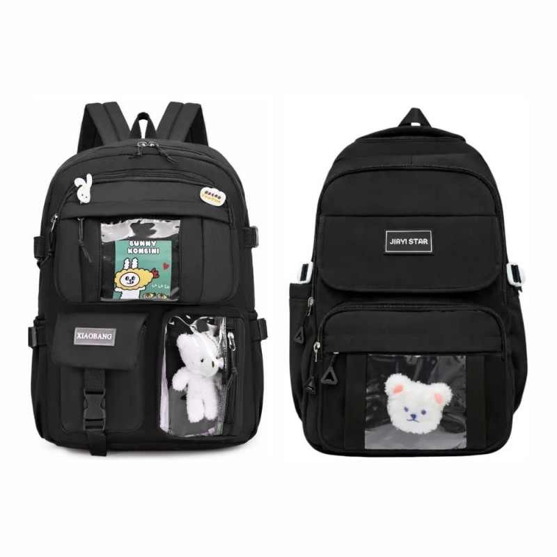 Mochila Feminina Coreana Escolar Passeio Grande