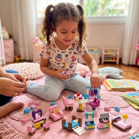 Brinquedo Blocos De Montar Casinha Colecionáveis 2