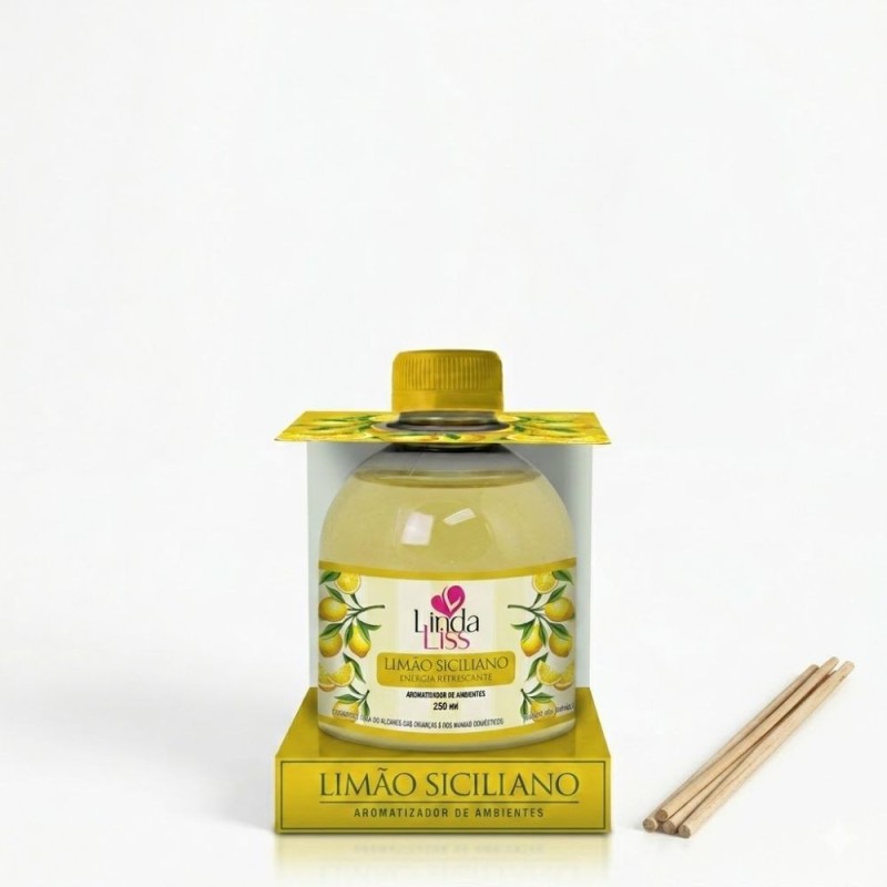Aromatizador De Ambientes Difusor Limão Siciliano 250ml