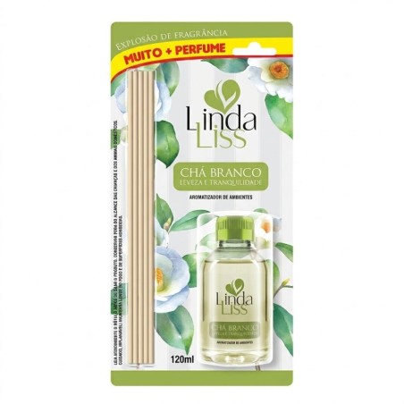 Aromatizador De Ambientes Blister Chá Branco 120ml Com Varetas 2