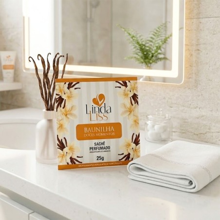 Sachê Perfumado Aromatizador De Ambientes Baunilha 25g 2