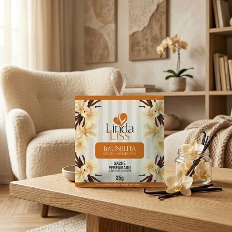 Sachê Perfumado Aromatizador De Ambientes Baunilha 25g