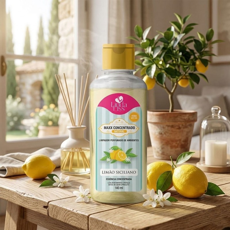 Limpador Aromatizante Perfumador De Ambientes 140ml Limão Siciliano