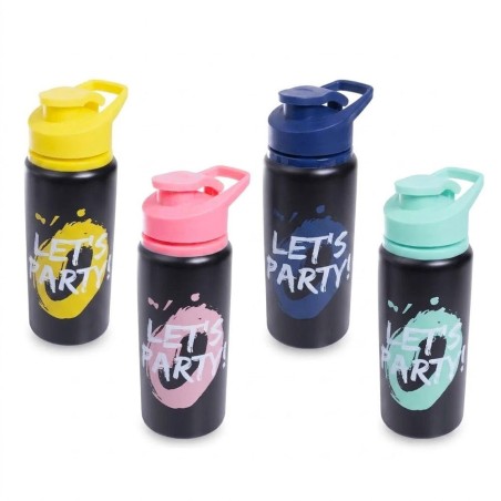 Garrafa Squeeze De Alumínio 600ml Com Alça Soucy
