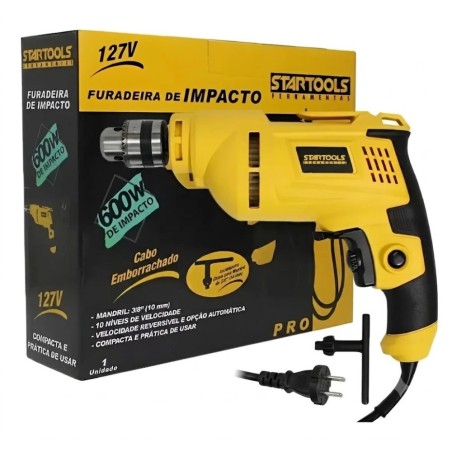 Furadeira De Impacto 127 V Potente 600W Multiuso Startools