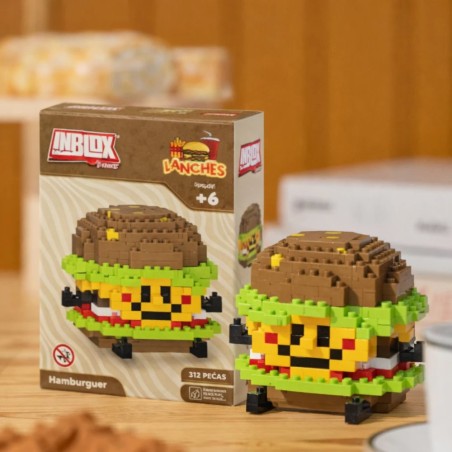 Brinquedo Blocos De Montar Mini Lanches Colecionáveis 206 Peças