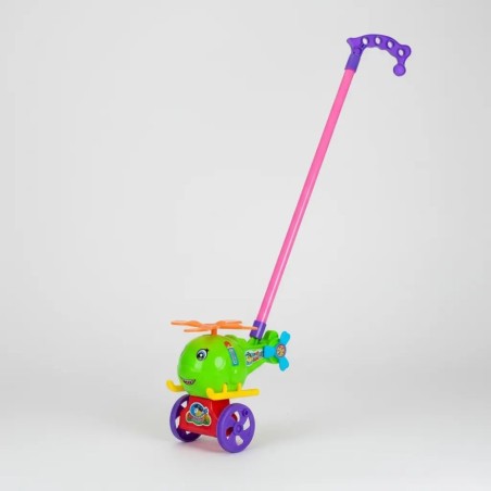 Brinquedo Helicoptero De Empurrar Baby Infantil Com Hélice 2