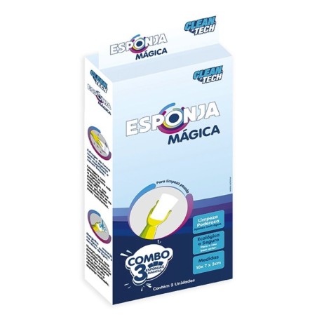 Esponja Mágica Limpeza Poderosa Melamina  Apenas Com Água