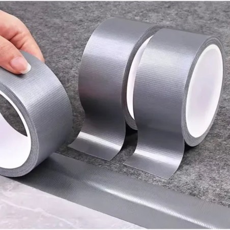Fita Adesiva Prata Silver Tape Multiuso Resistênte 75mm 10 Metros
