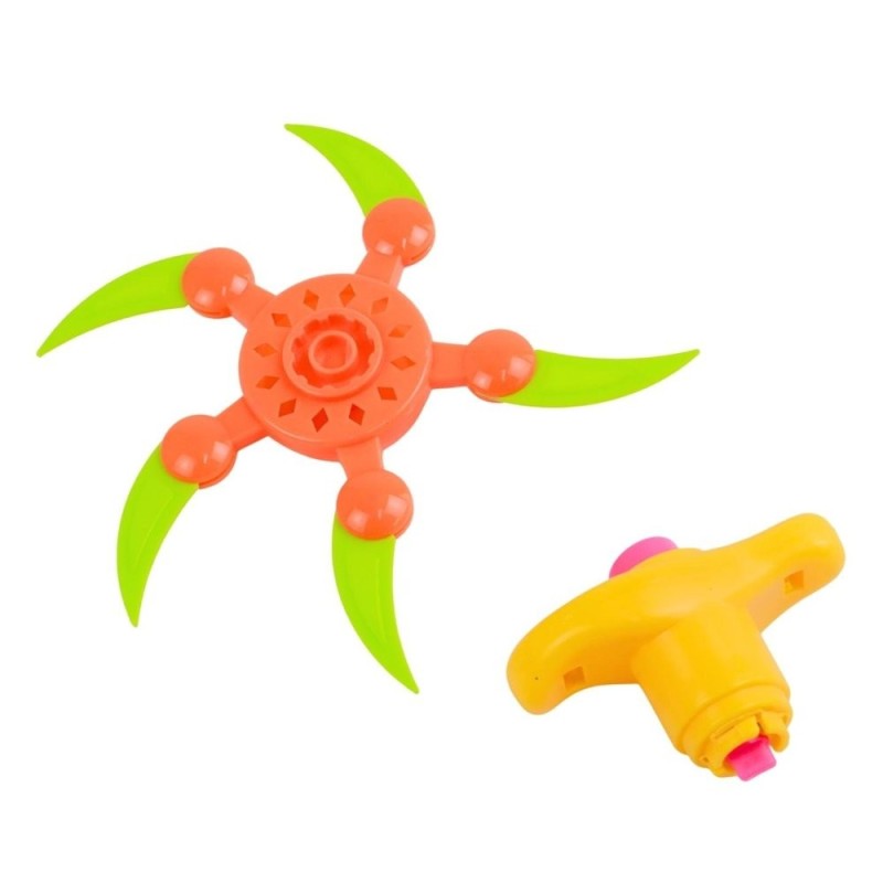 Brinquedo Pião Com Lançador Colorido Infantil Estrelado